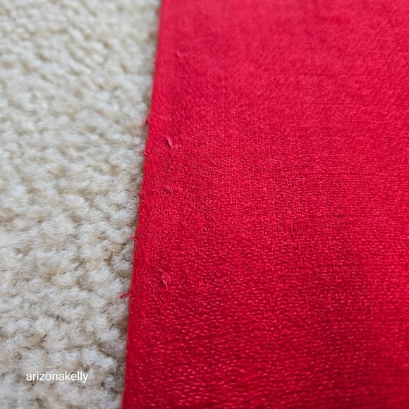 Shan's Lightweight Wool Scarf Shawl Wrap Red - Picture 5 of 13